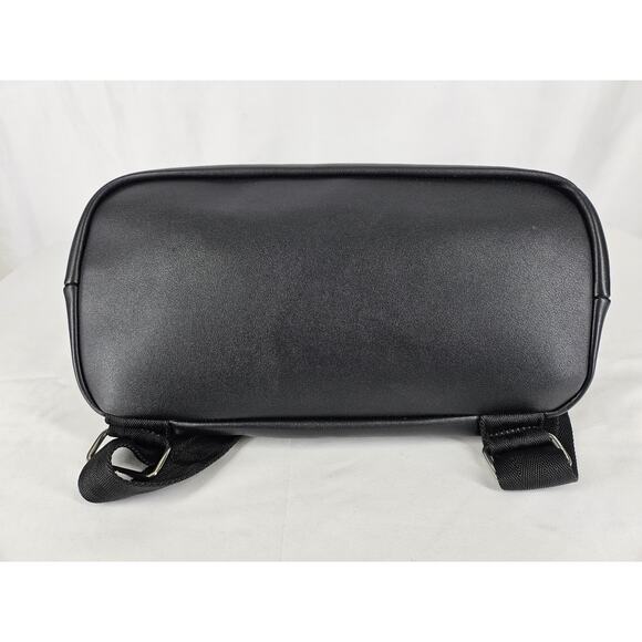 RAE DUNN WOMEN'S BLACK LEATHER BACKPACK W/ EARBUD CASE - STYLISH & FUNCTIONAL - Picture 15 of 16